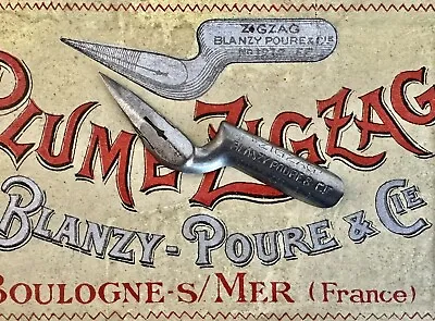 Vintage Blanzy-Poure Plume Zig Zag Oblique Extra Fine Dip Pen Nib • £2.90