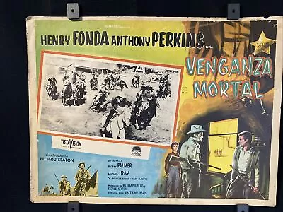 1957~The Tin Star~ HENRY FONDA~ ANTHONY PERKINS~Orig.Mexican Lobby Card • $26.97