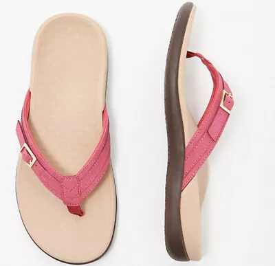 Womens Flip Flops Soft Cushion Flat Low Wedge Shoes Orthopedic Sandals Casual • £9.85