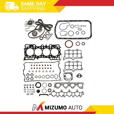 Head Gasket Set Timing Belt Kit Water Pump Fit 93-96 Honda Prelude VTec H22A1 • $132.95