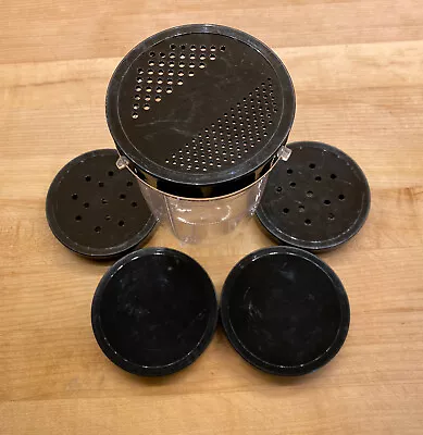 Magic Bullet Replacement Parts Tall Cup W/ 2 Solid Lids & 3 Shaker Steamer Lids • $10.64