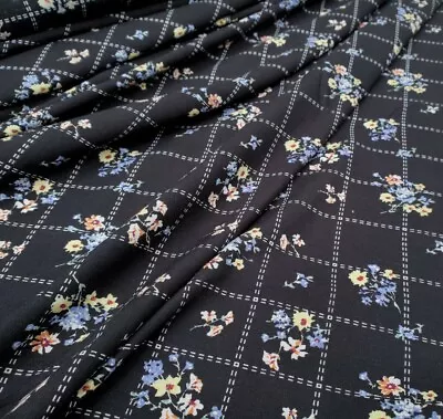 Woven Viscose Fabric 100% 'Villandry E' (per Metre) Dresses Tops • £7.99