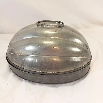 Vintage Shell Shaped Metal Box With Lid And Handles • $29.99