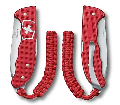 Victorinox Swiss Army Knife Hunter Pro Red Alox With Clip & Paracord 0.9415.20 • $114.99