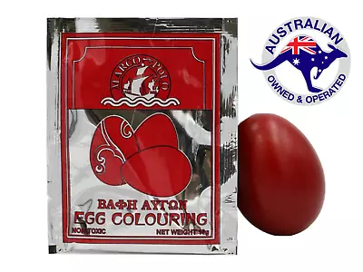 Red Egg Colour Dye Orthodox Easter Macedonian Serbian Greece X 2 • $8