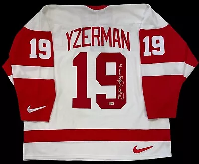 Steve Yzerman Signed Nike 1997 Detroit Red Wings Stanley Cup Jersey Coa Xl • $1199.99