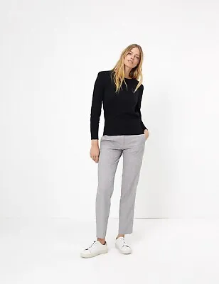 £24.99 • Buy M&S Straight Leg Smart Trousers UK 16 Regular Grey