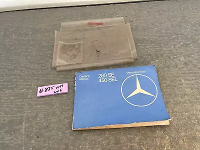 1977 Mercedes W116 280SE 450SEL Owners Manual Book   #835 • $30