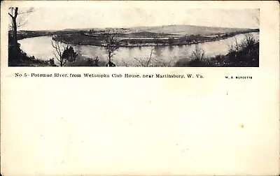 Martinsburg WV Potomac River From Wetumpka Club House Unused UDB Postcard • $6.86