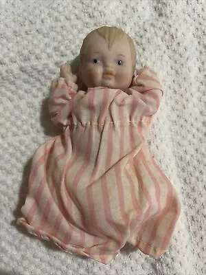 Vintage Bisque Jointed Blue Eyed Baby Doll-Beautiful Doll-Made In Japan (Z) • $17