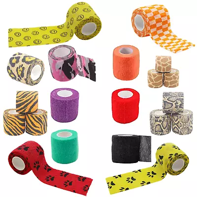 Tattoo Elastic Bandage 4.5 METRE Tube Self-adhesive Grip Cover Wrap Tape 6pcs UK • £13.49