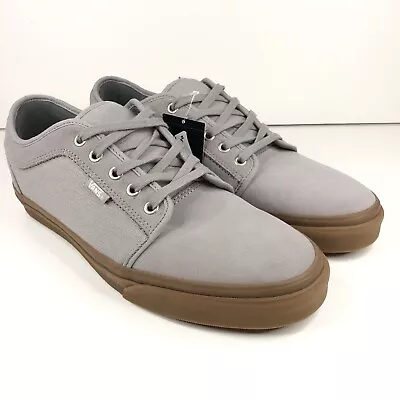 Vans Chukka Low Skate Suede Fabric Gray Drizzle Gum Shoes Sneakers Men Uk 10 New • £54.99