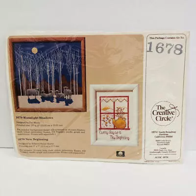 Vintage Cross Stitch Kit 1678 The Creative Circle New Beginning • $14.99