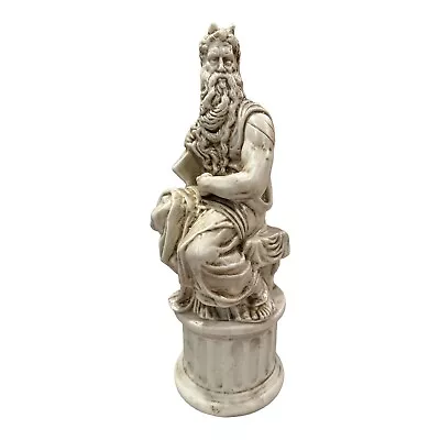 SICILIAN GOLD ITALY DECANTER STATUE REPLICA OF MOSES VINTAGE CERAMIC Empty • $25