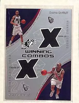 2002 Upper Deck SPx #KM/RJ Kenyon Martin / Richard Jefferson Jersey Relic EX • $3.99