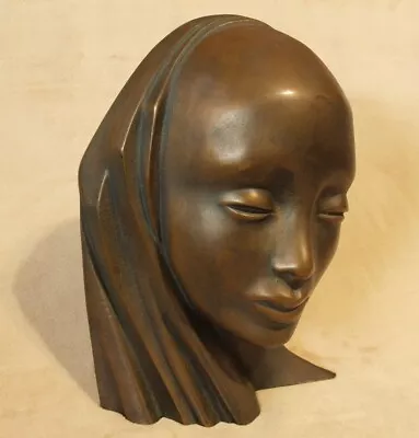 ART DECO African Woman BRONZE Bust Statue By Dewitt McKinley Hagenauer Sculpture • £289.26