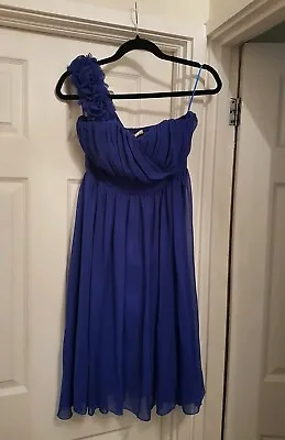 £14.99 • Buy Stunning Ladies Size L (14) Royal Blue Lined Dress Bnwt NEW 