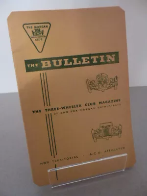 The Morgan Three Wheeler Club Magazine 'The Bulletin' October 1964 • $6.30