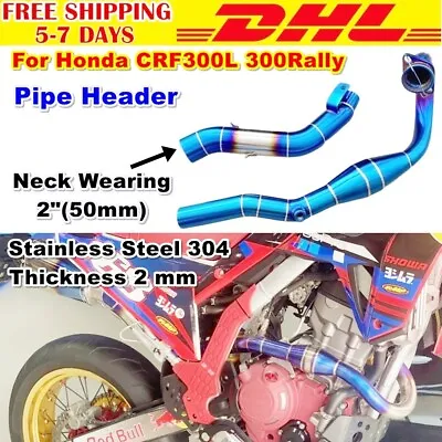 C5 Pipe Header For Honda Exhaust Head CRF 350L 350Rally  Powerbomb Stainless • $254.94