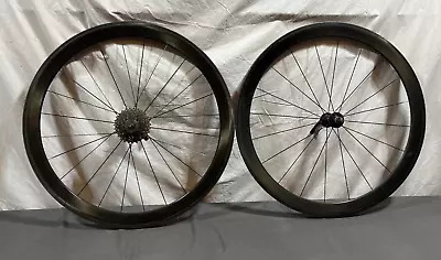 $389.95 • Buy Reynolds 10-Spd Carbon Fiber Deep-V 633x20 Tubular Wheelset Ultegra Cassette