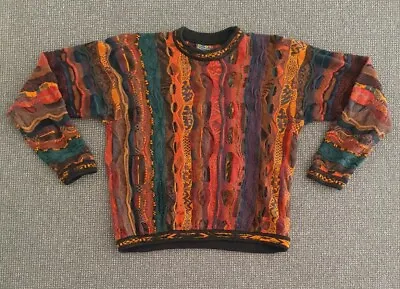 🔶️vintage Coogi Cuggi Sweater Jumper Size S Men Women Biggie Hip Hop Cosby #2 • $1100