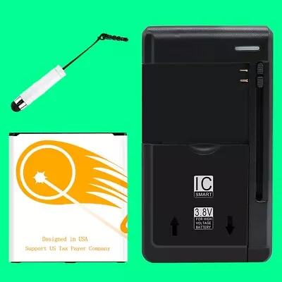 Lithium Standard 6270mAh Battery + Charger Stylus For Samsung Galaxy S4SPH-L720 • $36.62