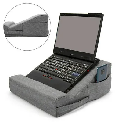 Laptop Easel Lap Desk Pillow Ergonomic Computer Desk Stand Orthopedic Support • £20.99
