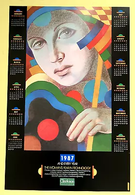 Milton Glaser The Woman's Year In Technology 1986 Original Poster • $169.99