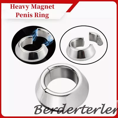 Heavy Magnet Rings Stainless Steel Scrotum Pendant Ball Stretcher Testis Weight  • $23.75