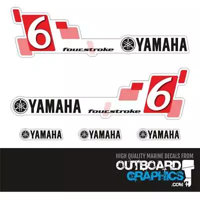 Yamaha 6hp 4 Stroke (2011) Outboard Decals/sticker Kit • $33.95