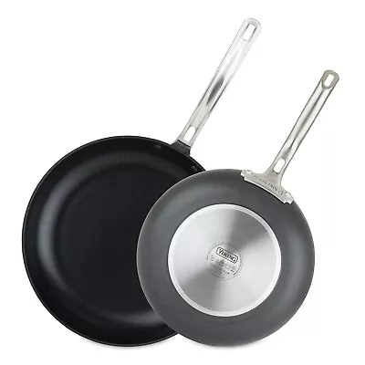 Viking Hard Anodized Nonstick 2 Piece Fry Pan Set 10-Inch & 12-Inch Black • $149.95