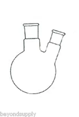 Lab Glass Flask 2-neck Two Neck Round Bottom 1000ml 24/40 New • $44