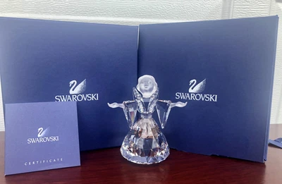 $99 • Buy New Swarovski Crystal 1995 Angel Cheerful Times Figurine