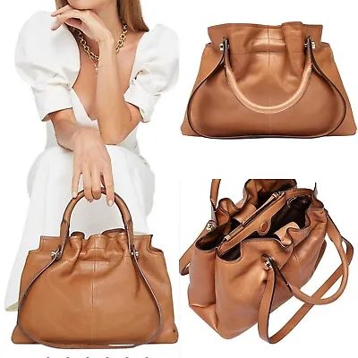 Mimco  New 💜💜💜 Leather Bag Handbag Shoulder Mini Bloom Tote $450 • $260.31