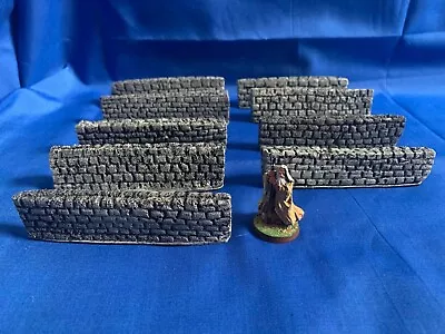 9 Stone Walls  Scenery Terrain 40k Wargaming LOTR Warhammer  • £7.99
