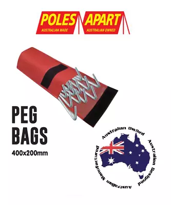 Tent Peg Bag Heavy Duty Canvas #364 Poles Apart 400mm X 200mm Wide • $19.90