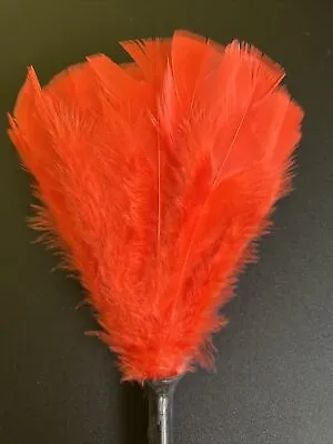 Vintage Feather Duster Red Feathers NOS Prop Fetish Maid Housekeeper Costume • $8.99