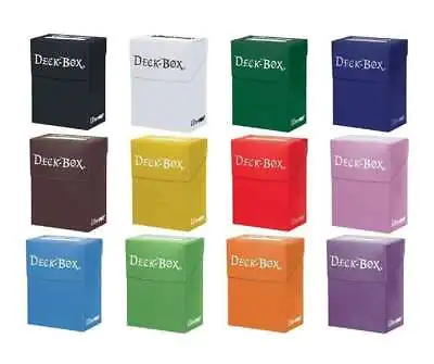 Ultra Pro 80+ Cards Solid Color Deck Box For Yu-Gi-Oh! Pokemon Magic TCG CCG • $7.14