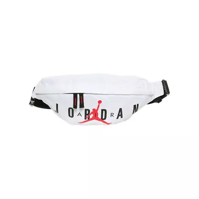 Nike Air Jordan Crossbody Bag White Jumpman Fanny Pack Hip Waist Belt 9B0533 • $22.49