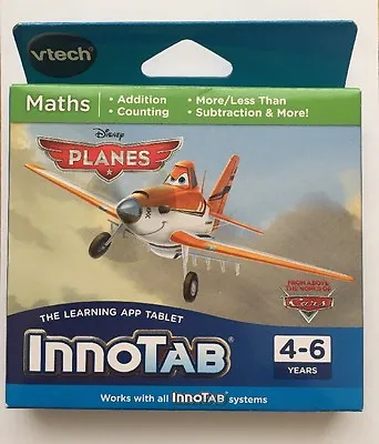 Disney Planes Vtech Innotab Game- Learning/education-maths/counting/addition-new • £11.99