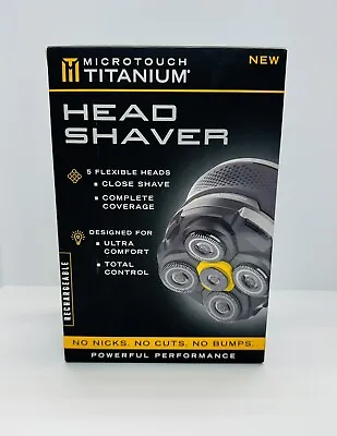 Microtouch Titanium Head Shaver 5 Flexible Heads Packaging Slightly Distressed • $55