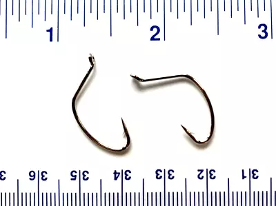 100 GT 2X Nickel Wide Gap Hollow Point Kahle Fish Hooks Size 8- Kahle Hooks • $10.49