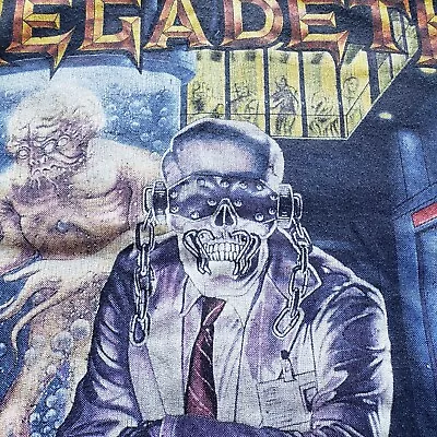 MEGADETH Rust In Peace Tour SHIRT RARE Vintage Hangar 18 MEDIUM • $224.90