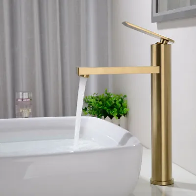 £59.98 • Buy Solid Brass Bathroom Basin Mixer Taps Sink Faucet Single Lever Deck Mounted Tap 