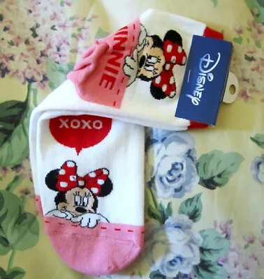 Minnie Mouse Socks XOXO~Girls Unisex • $12.85