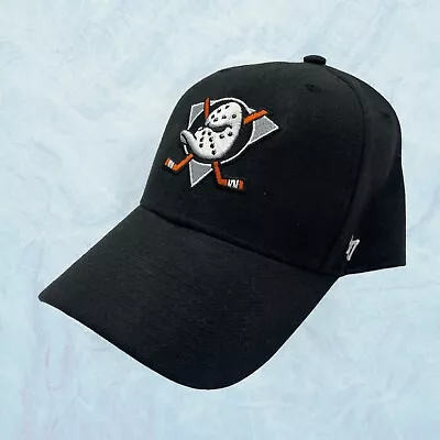 Anaheim Ducks Black ‘47 Clean Up Snapback Ice Hockey NHL Licensed Mighty Ducks • $35