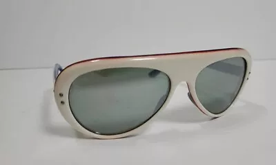 Rare Vintage 70s Martin Red White Blue Sunglasses Mirrored Aviator Japan M926 • $39