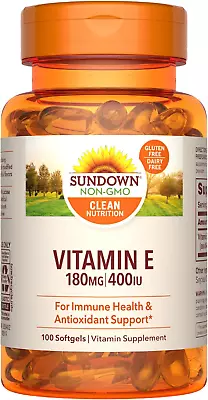 Vitamin E 400 IU Softgels Supports Immune And Antioxidant Health 100 Count • $15.78
