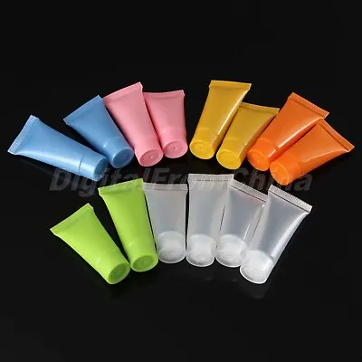 Plastic Soft Squeeze Empty Cosmetic Tube Make Up Container 5ml 10ml Women Beauty • $3.06