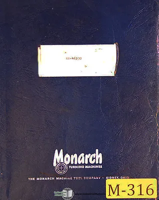 Monarch EE 46200 10  Lathe Operators Manual Year (1961) • $69